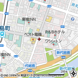 河合楽器製作所　熊本店周辺の地図