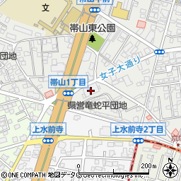 熊本平安祭典本部周辺の地図