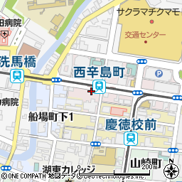 タイムズカー熊本桜町バスターミナル前店周辺の地図