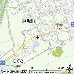 熊本県熊本市西区戸坂町16-78周辺の地図