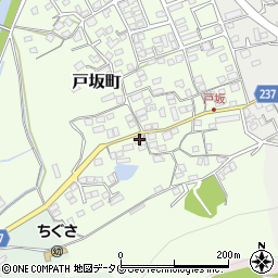 熊本県熊本市西区戸坂町16-2周辺の地図
