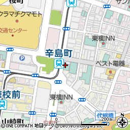 すき家熊本新市街店周辺の地図