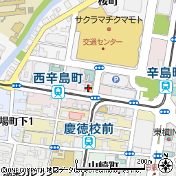 熊本県熊本市中央区辛島町周辺の地図