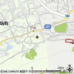 熊本県熊本市西区戸坂町10周辺の地図