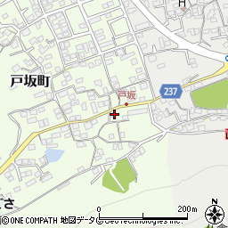 熊本県熊本市西区戸坂町10-26周辺の地図