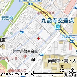 熊本ナザレン教会周辺の地図