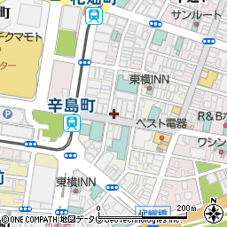 熊本県熊本市中央区新市街4-15周辺の地図