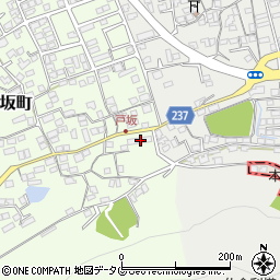 熊本県熊本市西区戸坂町10-1周辺の地図