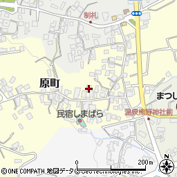 長崎県島原市原町周辺の地図