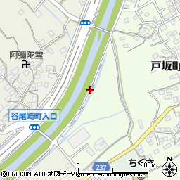 熊本県熊本市西区戸坂町24周辺の地図