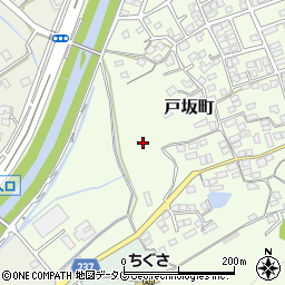 熊本県熊本市西区戸坂町21周辺の地図