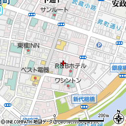 リパーク熊本下通２丁目第４駐車場周辺の地図