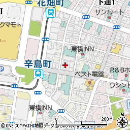 熊本県熊本市中央区新市街4-6周辺の地図