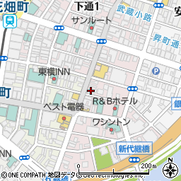 ヘアーメイクアース熊本下通店周辺の地図