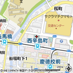 ネストホテル熊本周辺の地図
