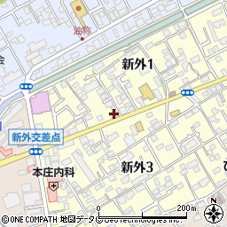 串部硝子店周辺の地図