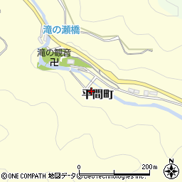 間ノ瀬川周辺の地図