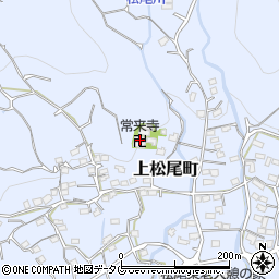 常来寺周辺の地図