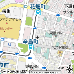 熊本県熊本市中央区新市街1-26周辺の地図