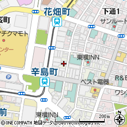 熊本県熊本市中央区新市街1-11周辺の地図