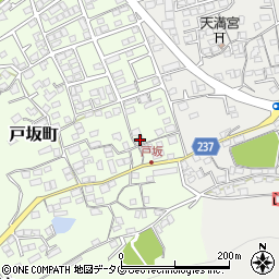 熊本県熊本市西区戸坂町6-16周辺の地図