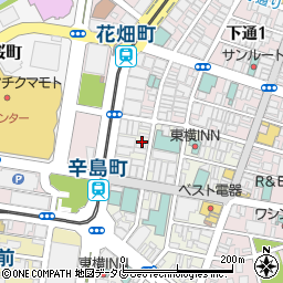熊本県熊本市中央区新市街1-10周辺の地図