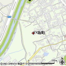 熊本県熊本市西区戸坂町周辺の地図