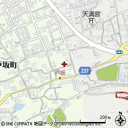 熊本県熊本市西区戸坂町6-11周辺の地図