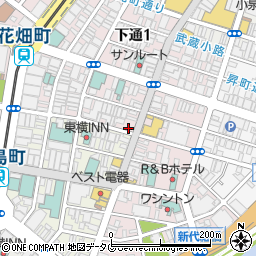 ファミリーマート熊本下通１丁目店周辺の地図