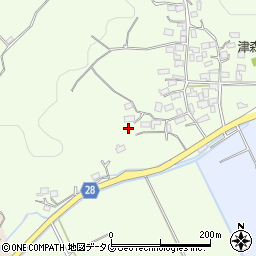 熊本県上益城郡益城町寺中369周辺の地図