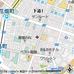 トゥルーネイル熊本下通店周辺の地図