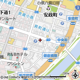 クローバー熊本ブライダルカウンター　銀座通り店周辺の地図