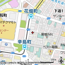 熊本県熊本市中央区新市街1-2周辺の地図