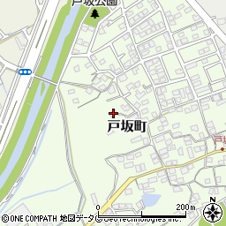 熊本県熊本市西区戸坂町19-12周辺の地図