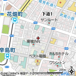 酒味処 おか田 熊本周辺の地図