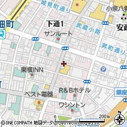 山内農場 熊本下通アーケード街店周辺の地図