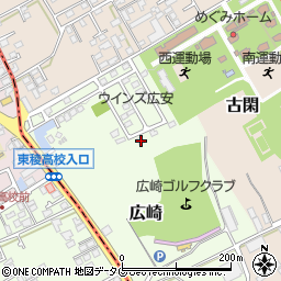 熊本県上益城郡益城町広崎1689-23周辺の地図
