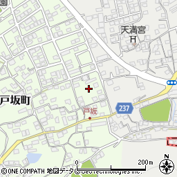 熊本県熊本市西区戸坂町6周辺の地図
