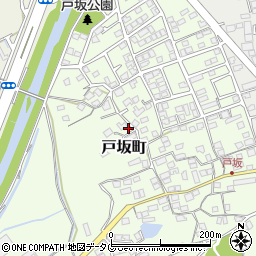 熊本県熊本市西区戸坂町19-10周辺の地図