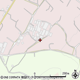 長崎県雲仙市吾妻町栗林名1486周辺の地図
