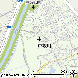 熊本県熊本市西区戸坂町19周辺の地図