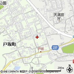 熊本県熊本市西区戸坂町6-28周辺の地図