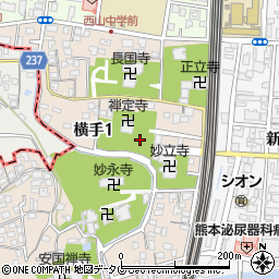 〒860-0046 熊本県熊本市中央区横手の地図