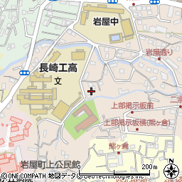 長崎県長崎市岩屋町32周辺の地図