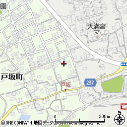 熊本県熊本市西区戸坂町6-30周辺の地図