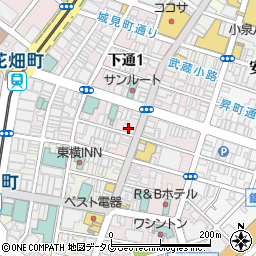 すしざんまい 下通り店周辺の地図