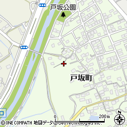 熊本県熊本市西区戸坂町19-29周辺の地図