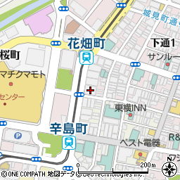 熊本銀行花畑支店 ＡＴＭ周辺の地図