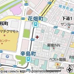 フコク生命保険相互会社　熊本中央営業所周辺の地図