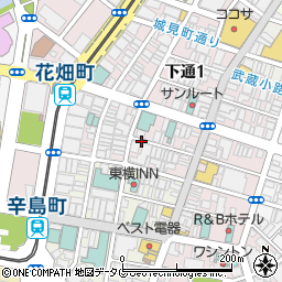 鉄板焼 はしもと 熊本周辺の地図